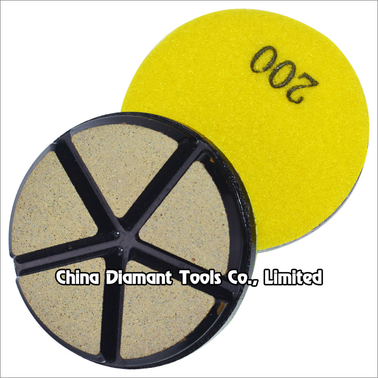 3 inch 80mm ceramic bond concrete floor polishing diamond pads - wet or dry Use