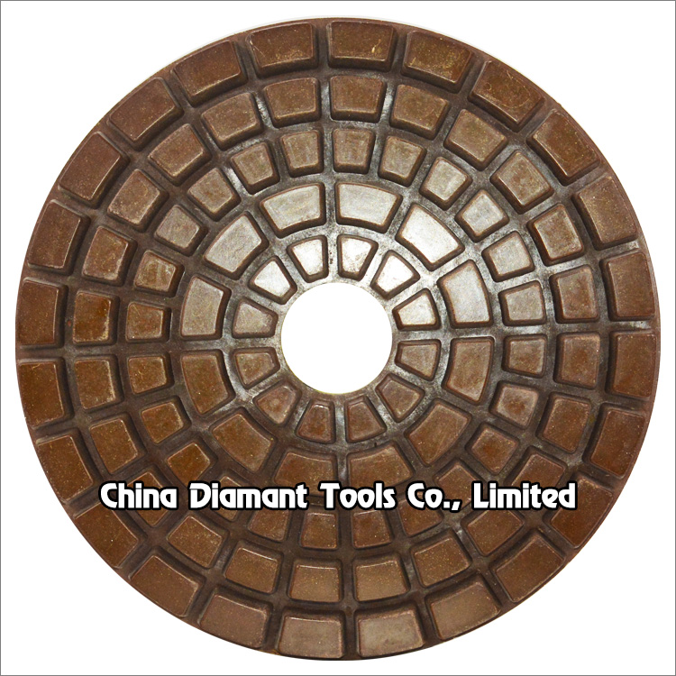 4 inch 100mm diamond floor polishing pads resin bond wet or dry use