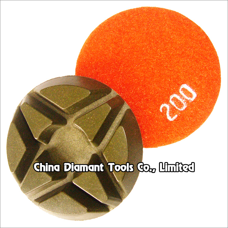 3 inch 80mm floor polishing diamond pads for concrete star shape wet or dry use