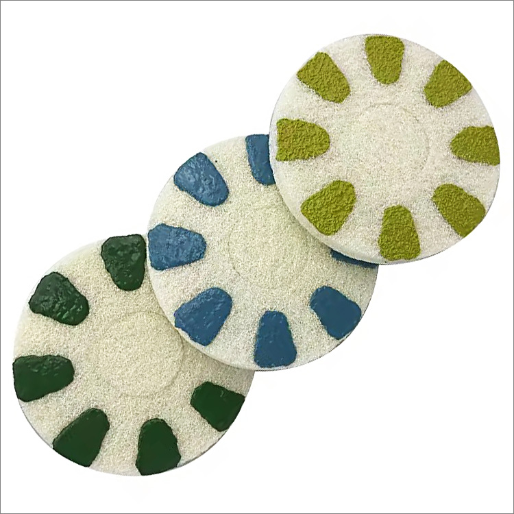 7 to 17 inches diamond sponge floor burnishing pads for concrete terrazzo stone