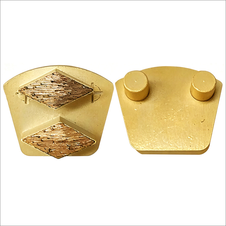 Diamond concrete grinding shoe for Werkmaster floor grinder - parallelogram segments